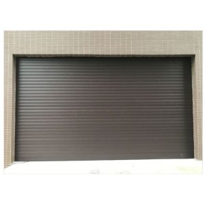 Coffee double-layer aluminum alloy rolling door